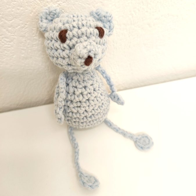 【作品紹介】クマの編みぐるみ