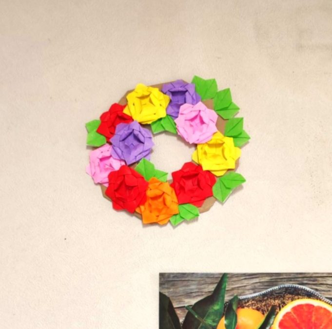 【作品紹介】春の花のリース