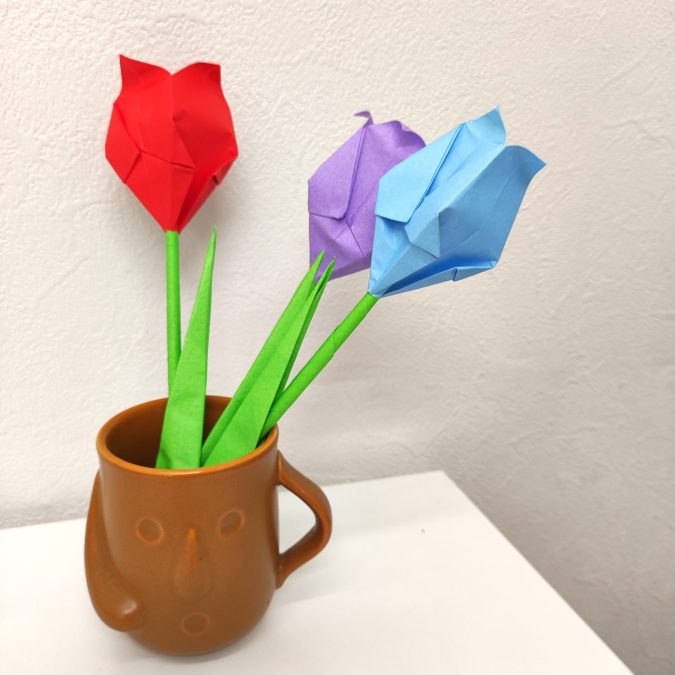 【作品紹介】折り紙のお花